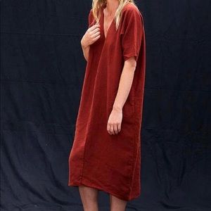 Rachel Craven Lavender V Neck Long Cocoon Dress